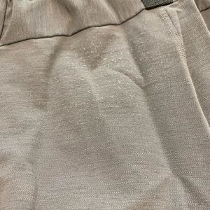 Lululemon mens shorts with lined leggings - see slight pilling on back.